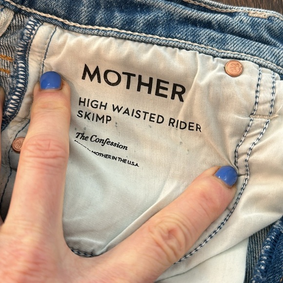 PERFECT CONDITION Mother High-Waisted Rider Skimp Sz 24 - Picture 4 of 9